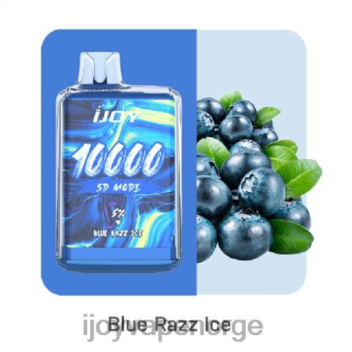 iJOY Vape Oslo - iJOY Bar SD10000 engangs L0VT4162 blå razz is