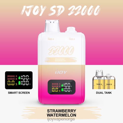 iJOY Bar Flavours - iJOY SD 22000 engangs L0VT4158 jordbær vannmelon